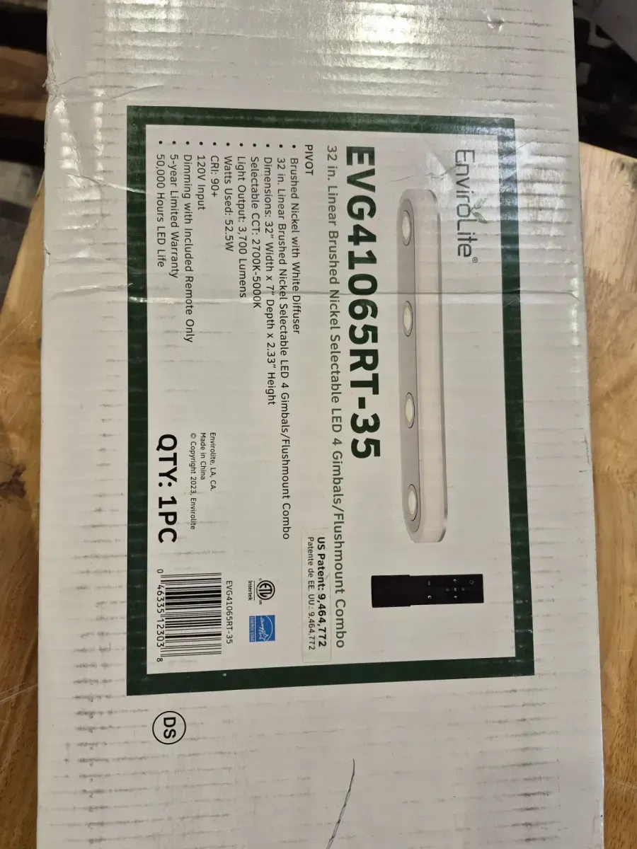 Modern 4-Light LED Adjustable Spotlight Ceiling Fixture (Pivot 32 in. Transitional Brushed Nickel Selectable CCT Integrated LED Flush Mount for Kitchens) - image 3