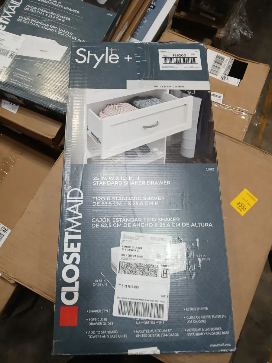 Style+ 10 in. H x 25 in. W White Shaker Drawer Kit for 25 in. W Style+ Tower - image 2