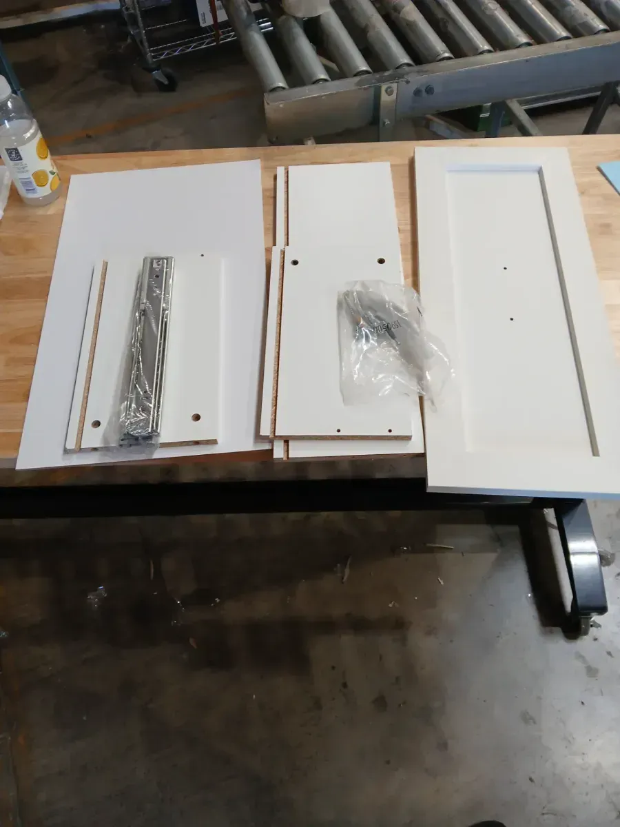 Style+ 10 in. H x 25 in. W White Shaker Drawer Kit for 25 in. W Style+ Tower - image 3