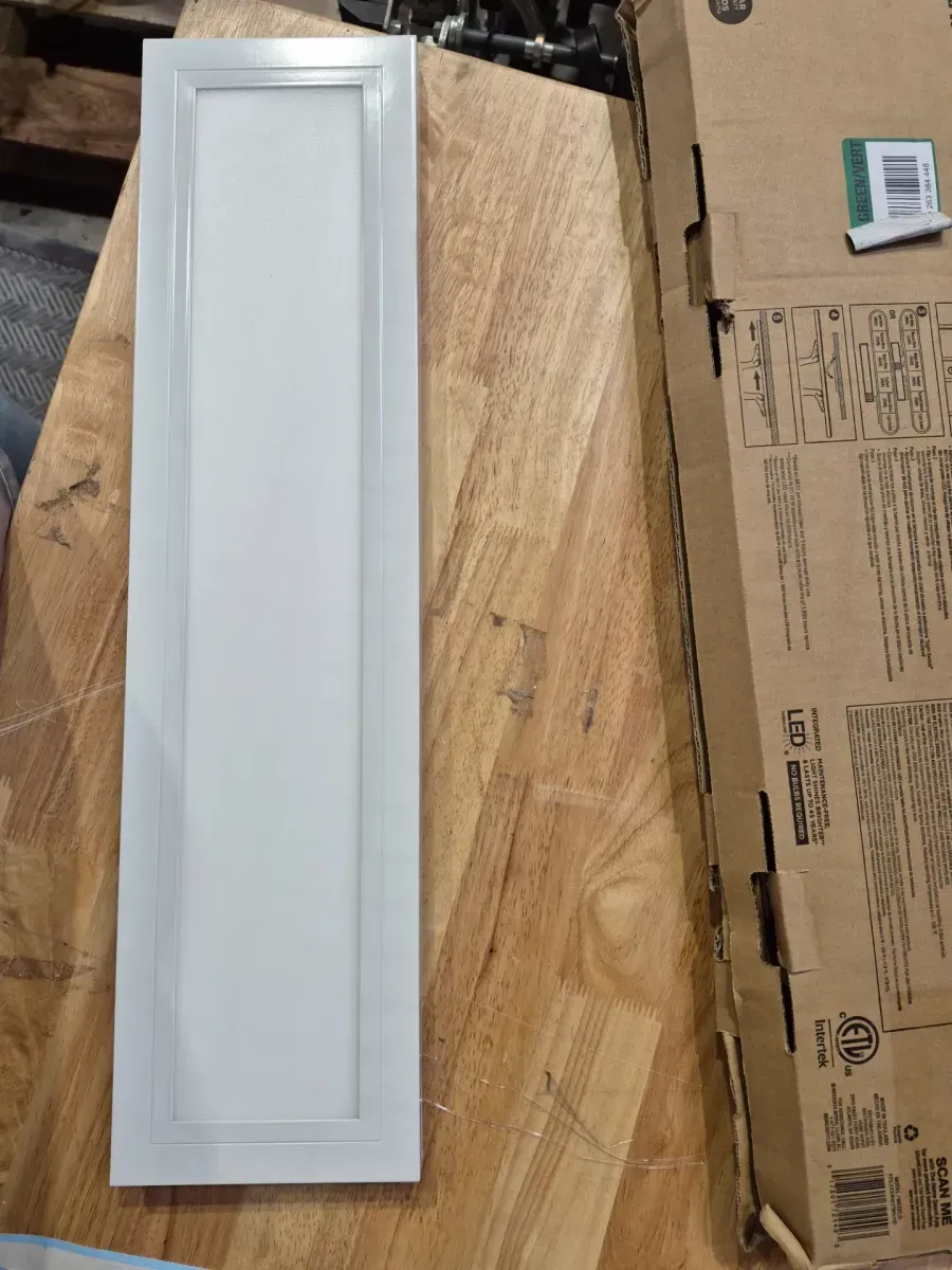 1-Pk 6 in. x 2 ft. 950 Lumens Dimmable White Integrated LED Flat Panel Ceiling Flush Mount Fixture with Adjustable 5CCT - image 3