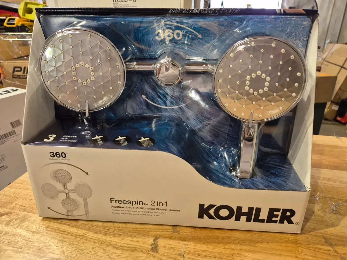 Kohler Complete Shower Faucet System with Dual Shower Head in Polished Chrome - image 2