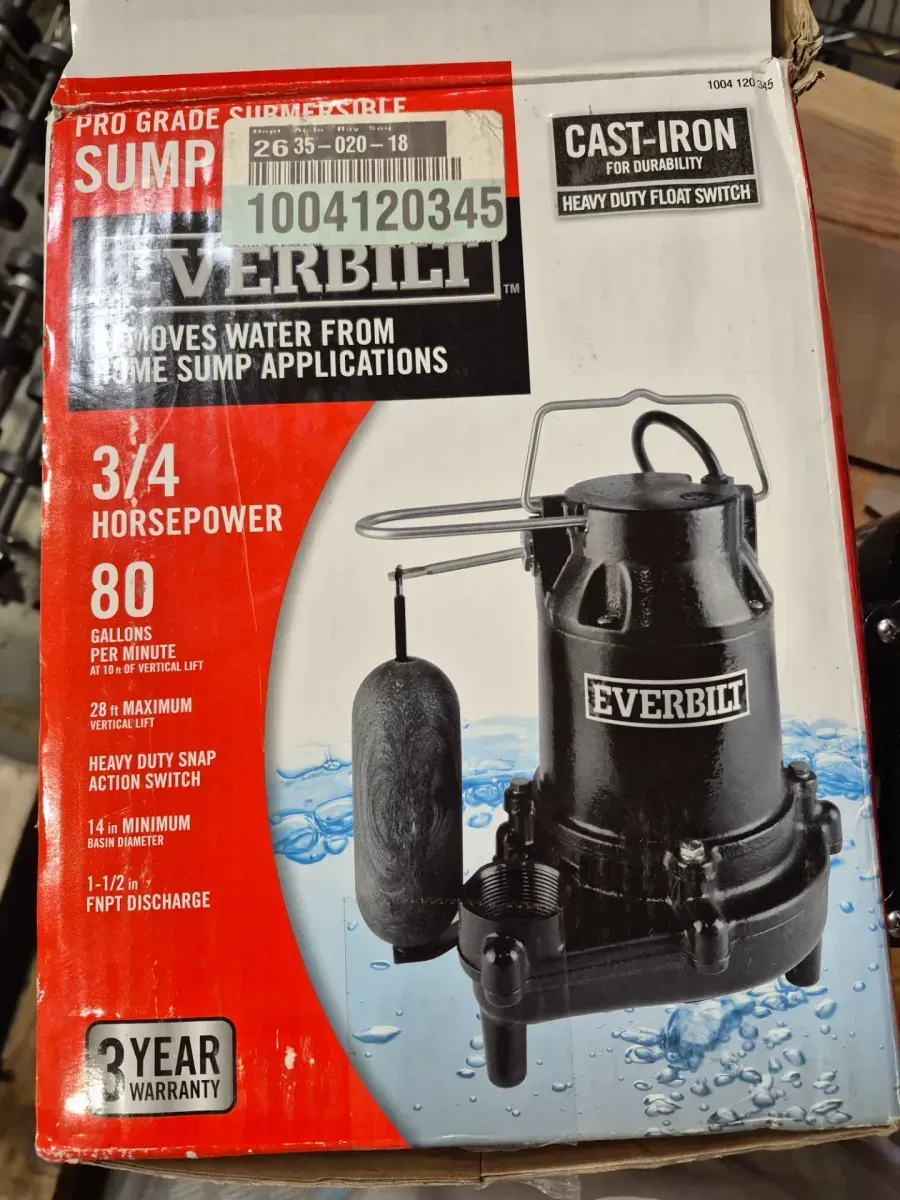 Everbilt Submersible Sump Pump with Tethered Float Switch - image 2