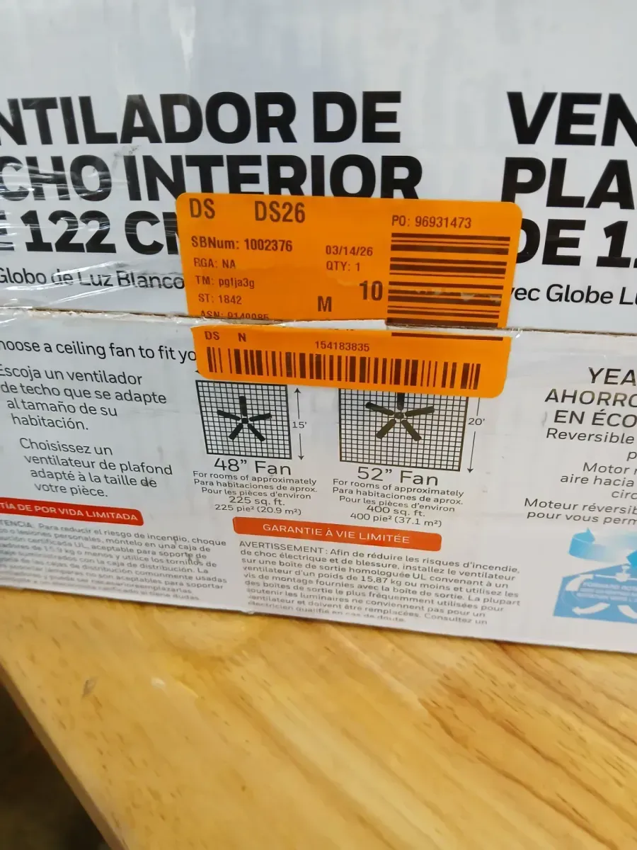 44-inch Brushed Nickel 3-Blade Ceiling Fan with LED Light Kit - image 6