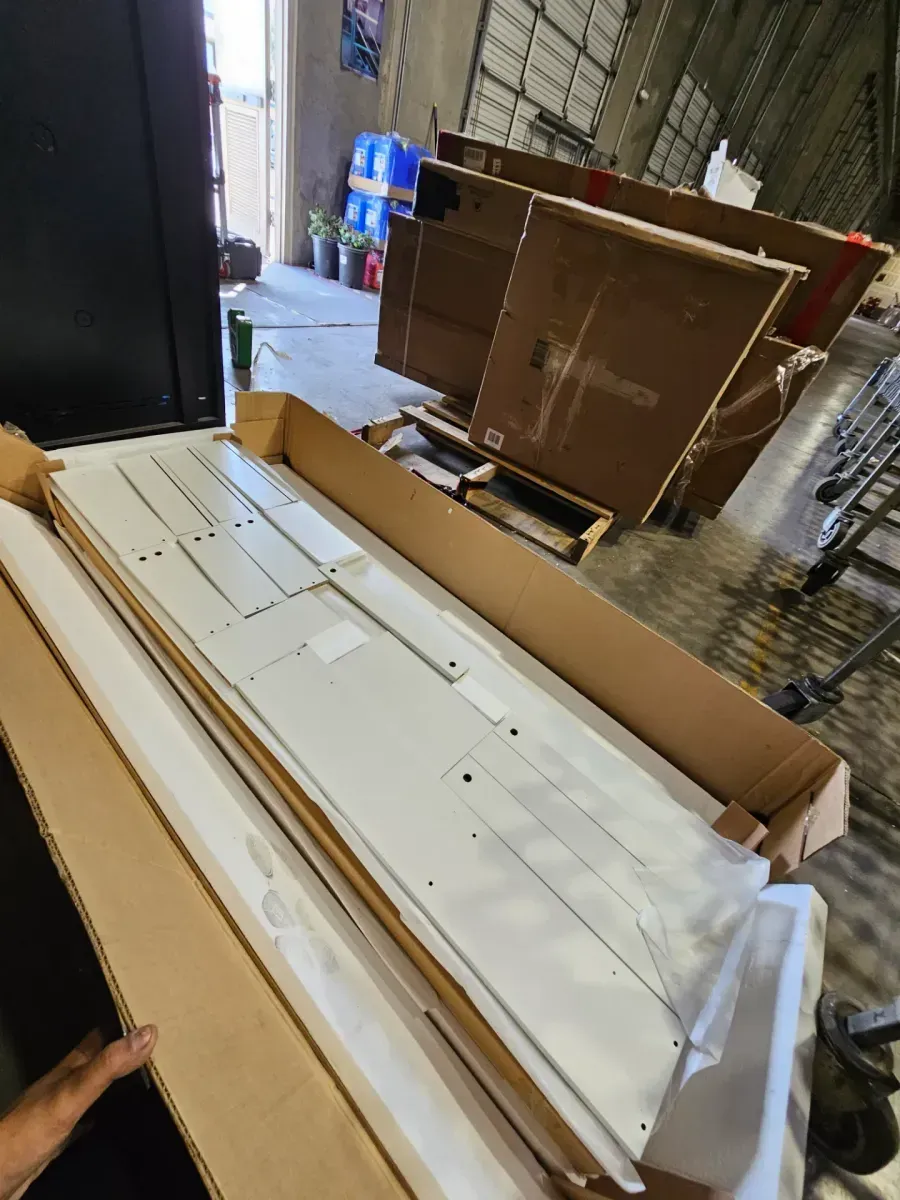 Modern White Makeup Vanity with Full-Length LED Lighted Mirror and Storage - image 2