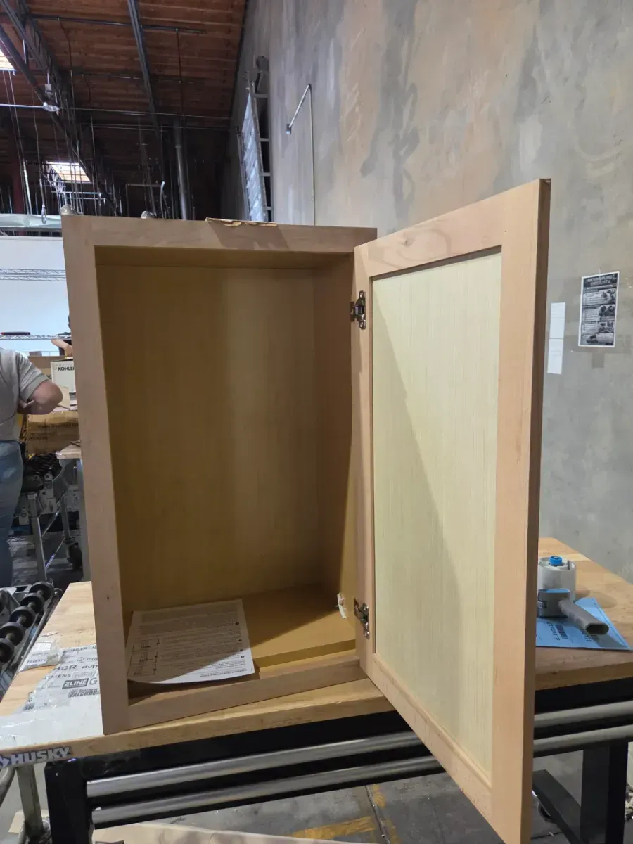 Unfinished Wood Shaker Style Wall Kitchen Cabinet - image 4