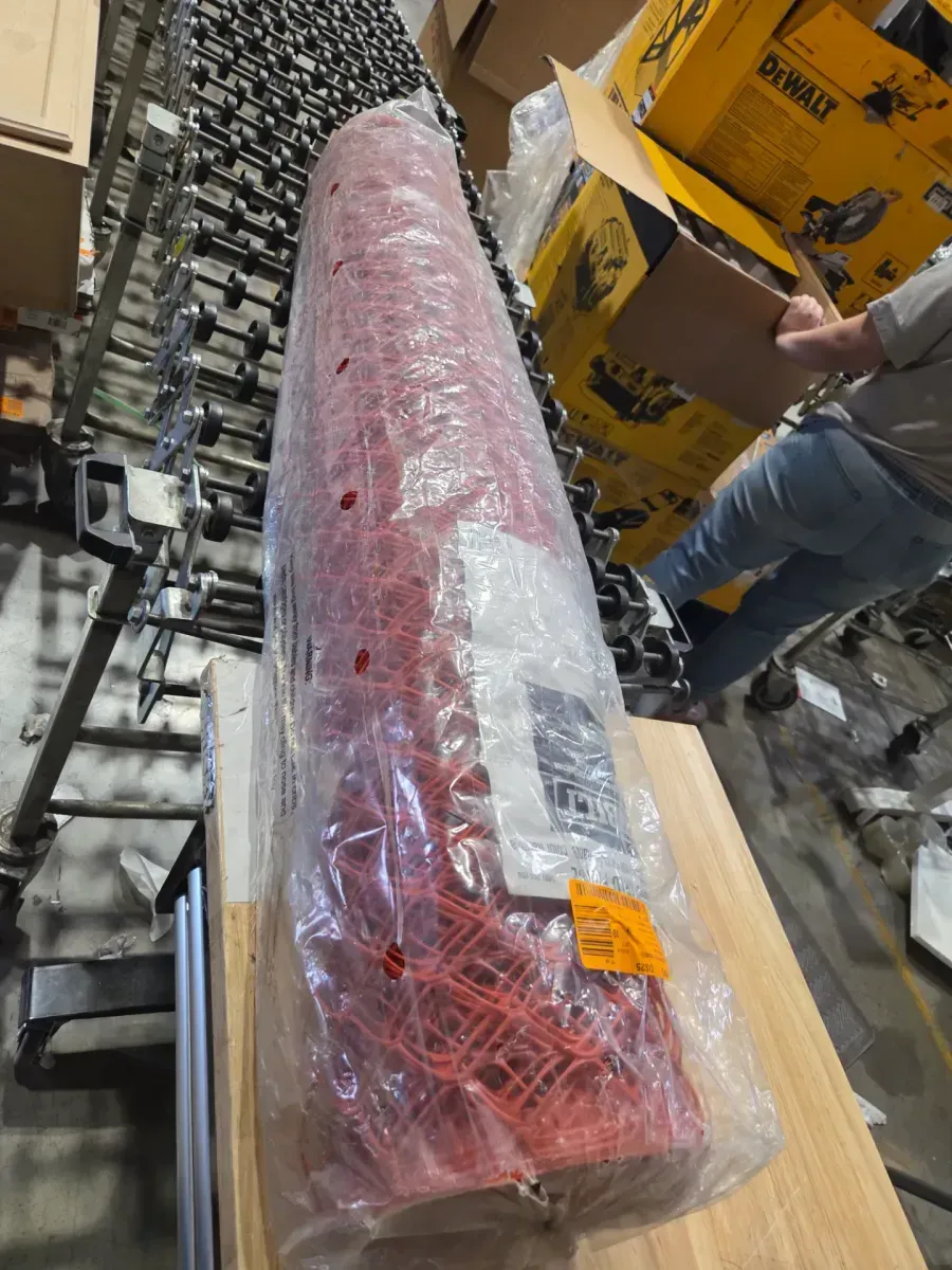 50 ft. L x 48 in. H PVC Vinyl Safety Fence in Orange with 1-1/2 in. x 1-1/2 in. Mesh Size Garden Fence - image 3