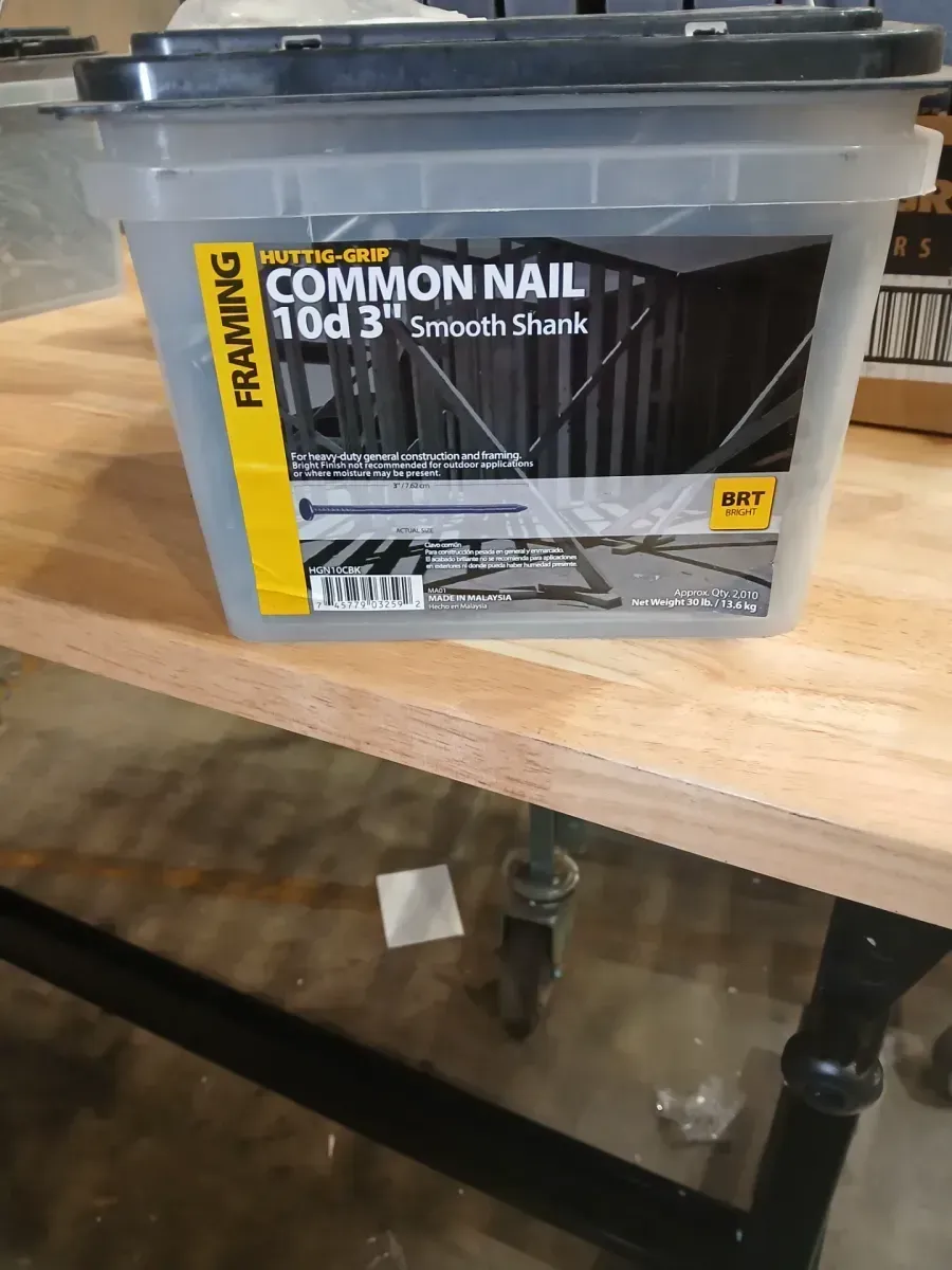 10D (3 in.) Bright Common Nail 30 lbs. Bucket - image 2