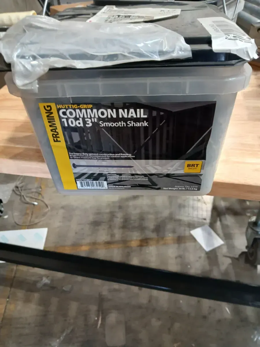 10D (3 in.) Bright Common Nail 30 lbs. Bucket - image 2