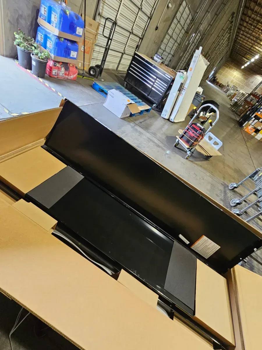 Ready-to-Assemble 48 in. W x 72 in. H x 18.3 in. D 24-Gauge 3-Shelf Steel Freestanding Cabinet in Black - image 2