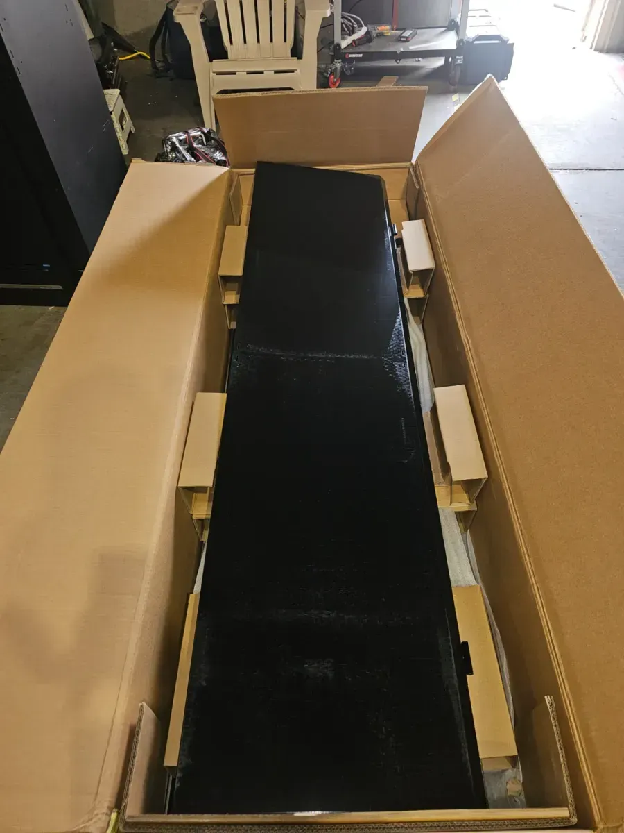 Ready-to-Assemble 48 in. W x 72 in. H x 18.3 in. D 24-Gauge 3-Shelf Steel Freestanding Cabinet in Black - image 3