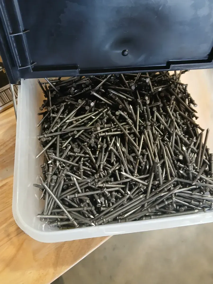 2-1/4 in. x 10-1/4-Gauge 8-penny Bright Steel Smooth Shank Duplex Nails 5 lb. Box - image 3