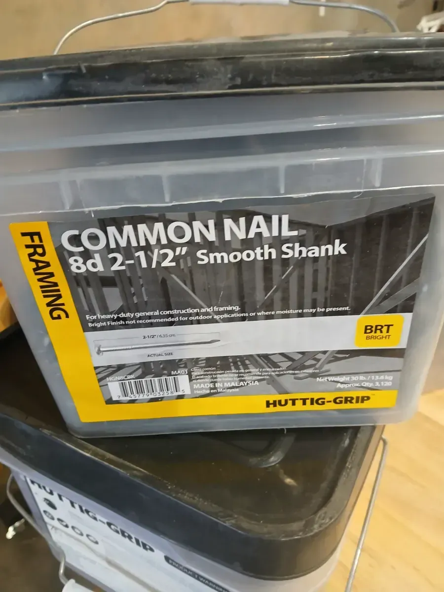 8D (2-1/2 in.) Bright Common Nail 30 lbs. Bucket - image 2