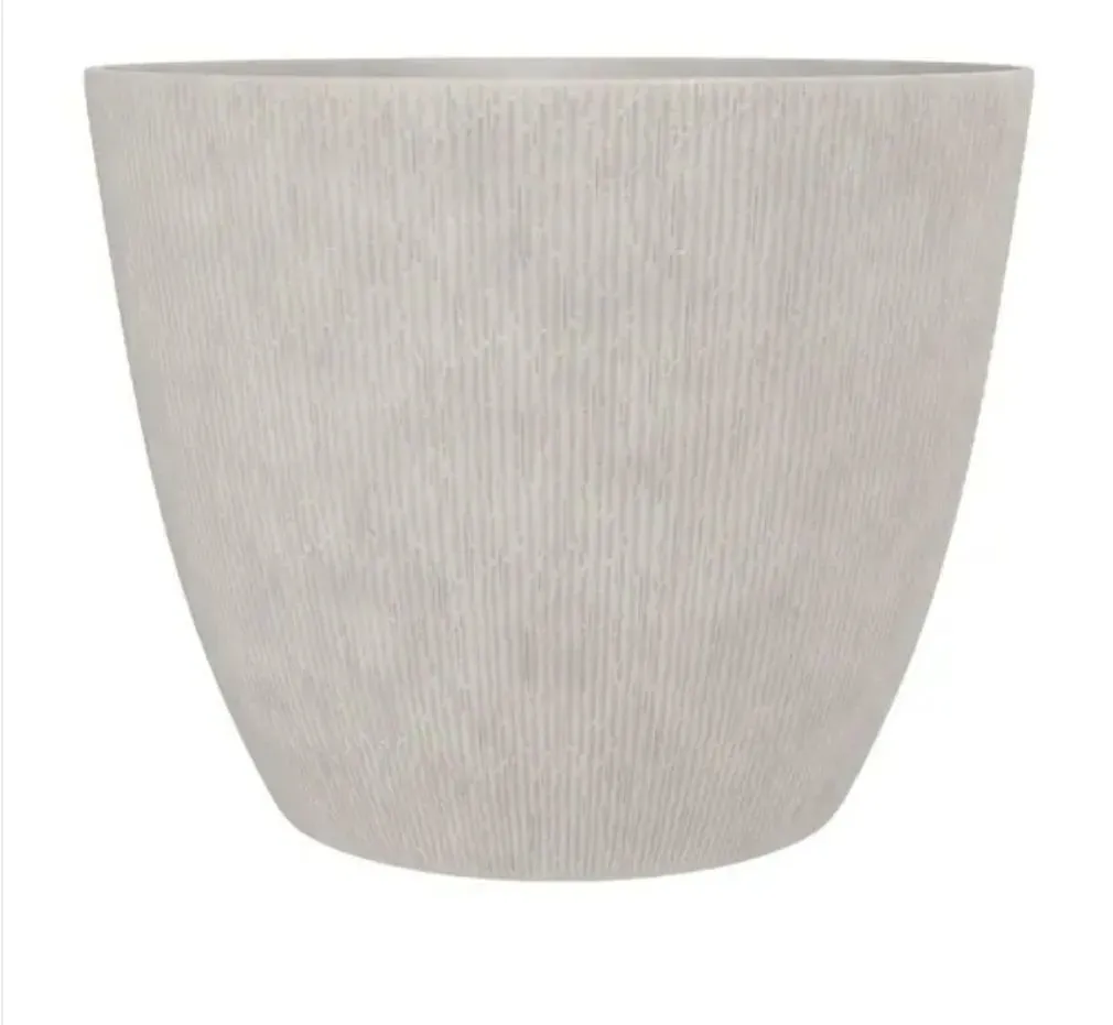 22 in. Pierce Cream Resin Planter - image 1