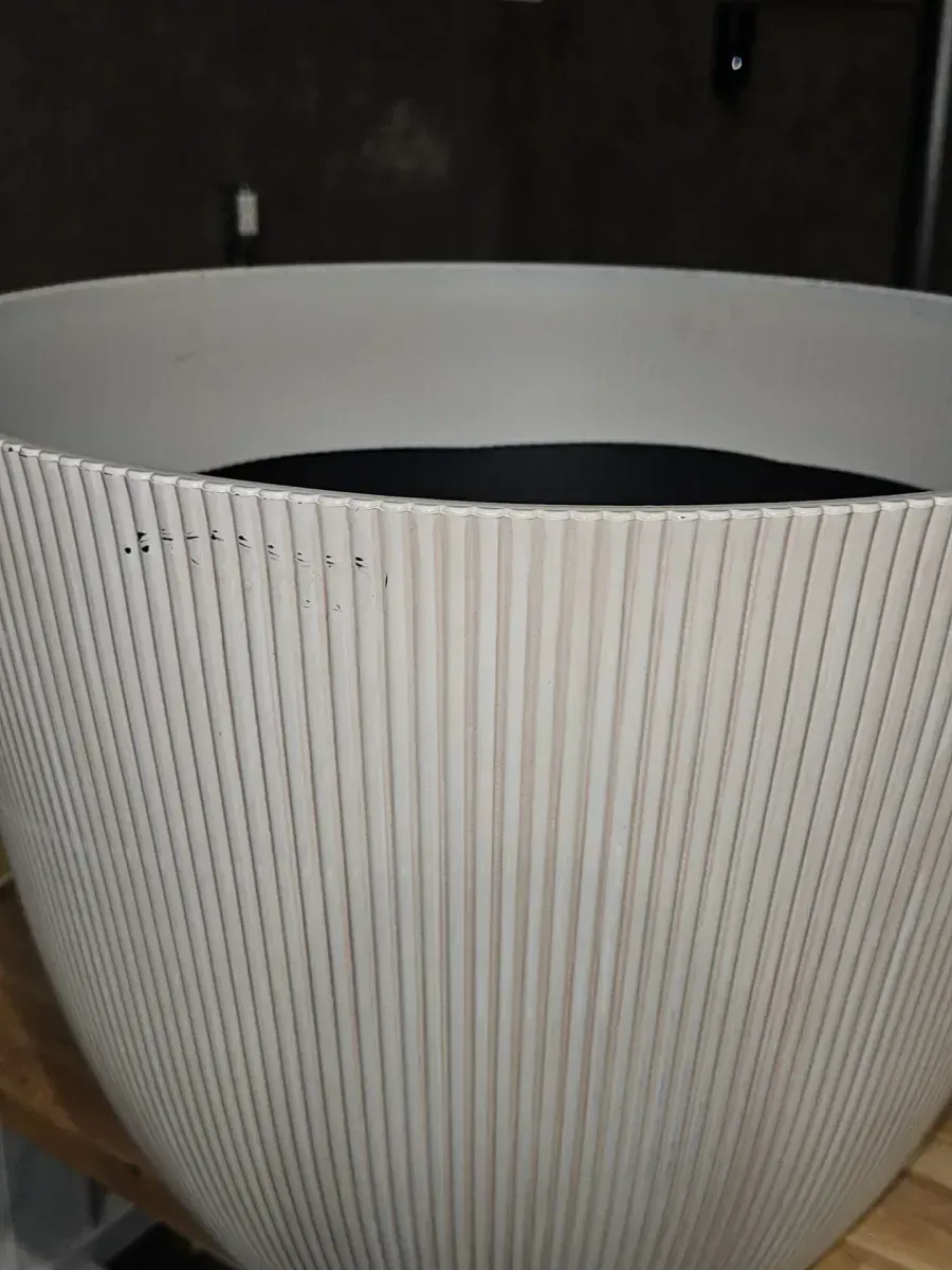 22 in. Pierce Cream Resin Planter - image 4