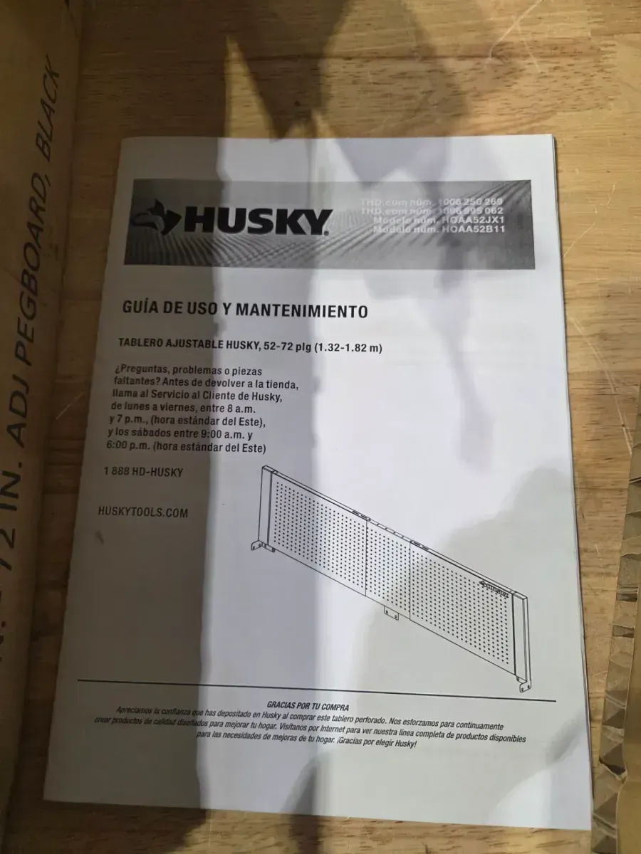 52 in. W to 72 in. W Gloss Black Adjustable Pegboard - image 5