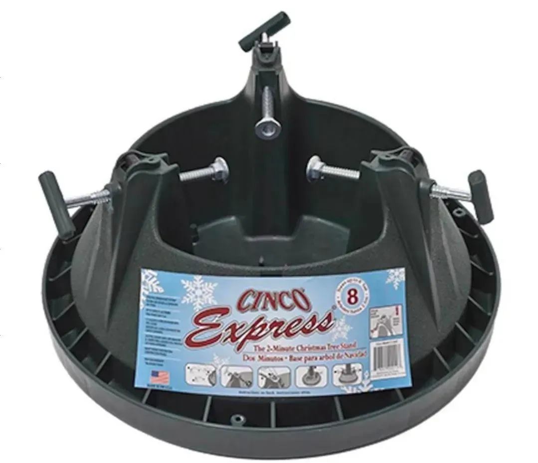 *** Pack of 12 *** Cinco Express Plastic Real Christmas Tree Stand 8 ft. - image 1