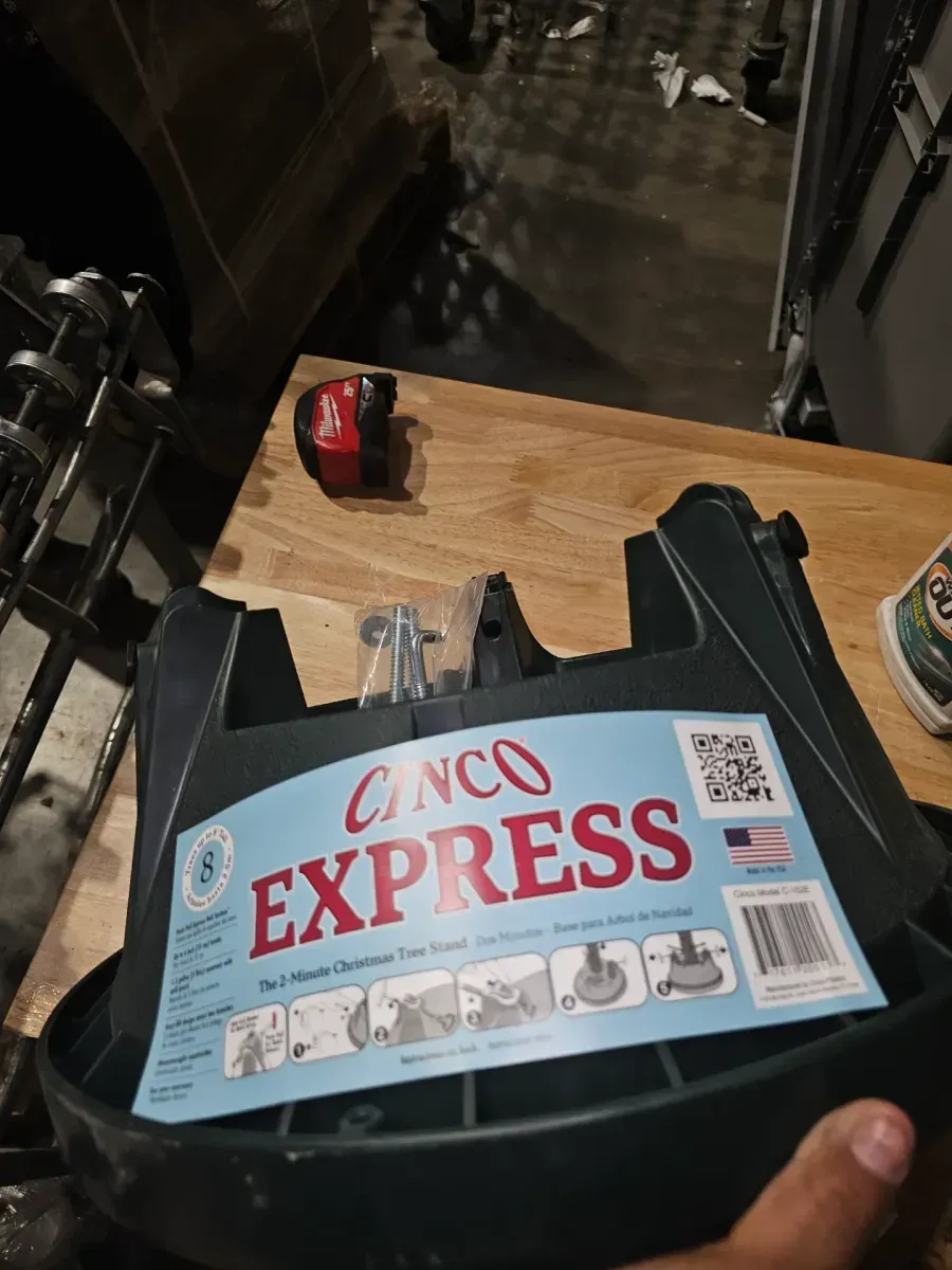 *** Pack of 12 *** Cinco Express Plastic Real Christmas Tree Stand 8 ft. - image 4