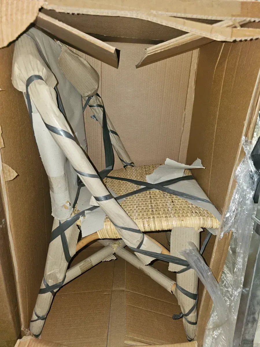 *** Set of 4 chairs***  Jaylyn Natural Rattan Dining Chair - image 4