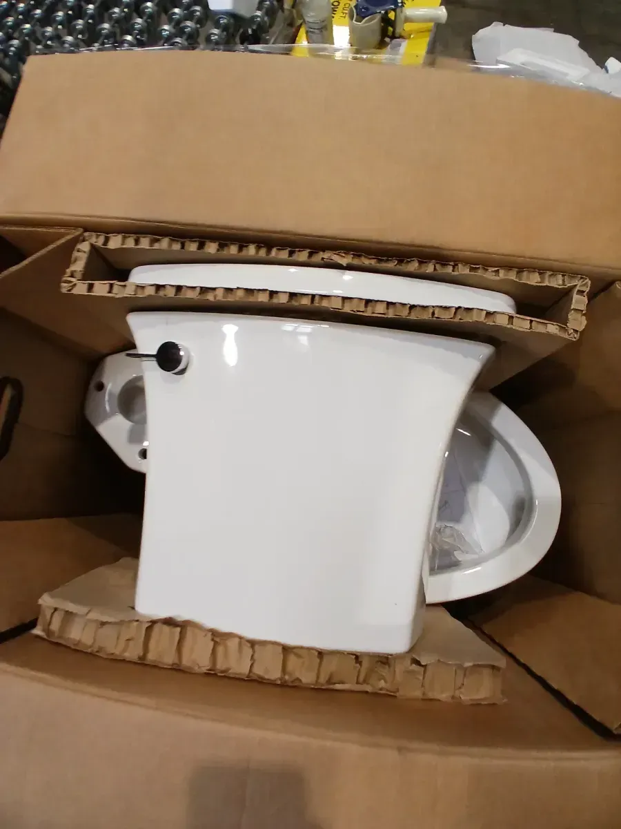 Chair Height Toilet in White with Soft Close Seat) - image 4