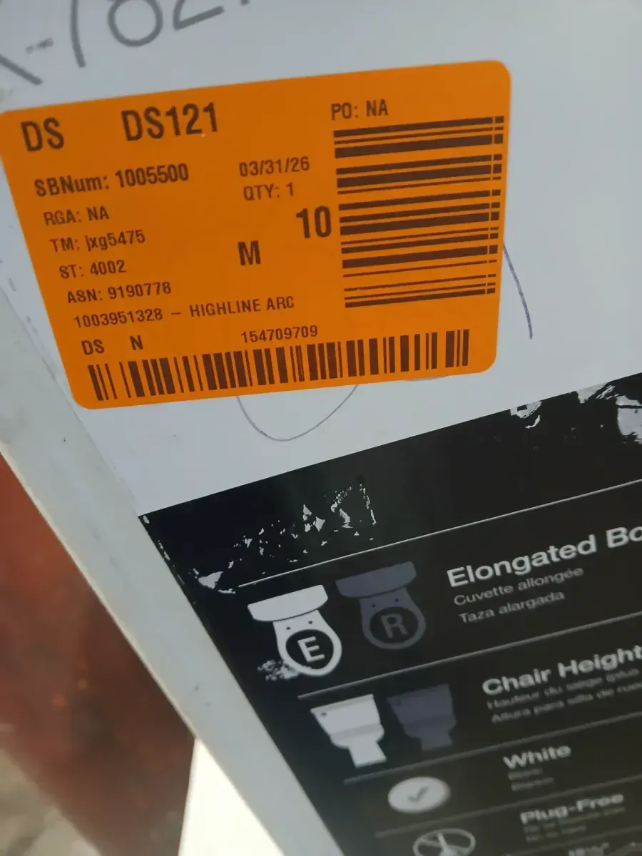 Chair Height Toilet in White with Soft Close Seat) - image 5