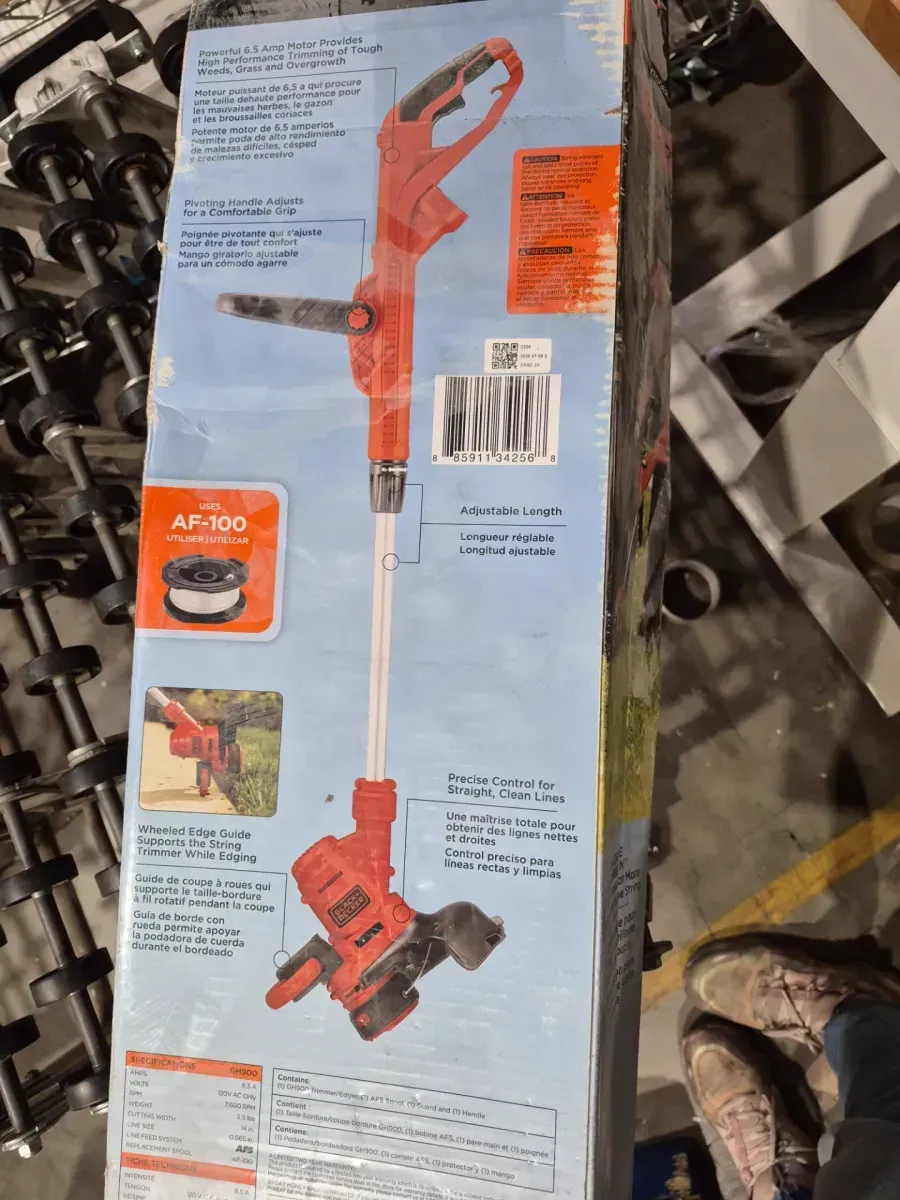 14 in. 6.5 AMP Corded Electric Single Line 2-in-1 String Trimmer & Lawn Edger with Automatic Feed and POWERDRIVE - image 4