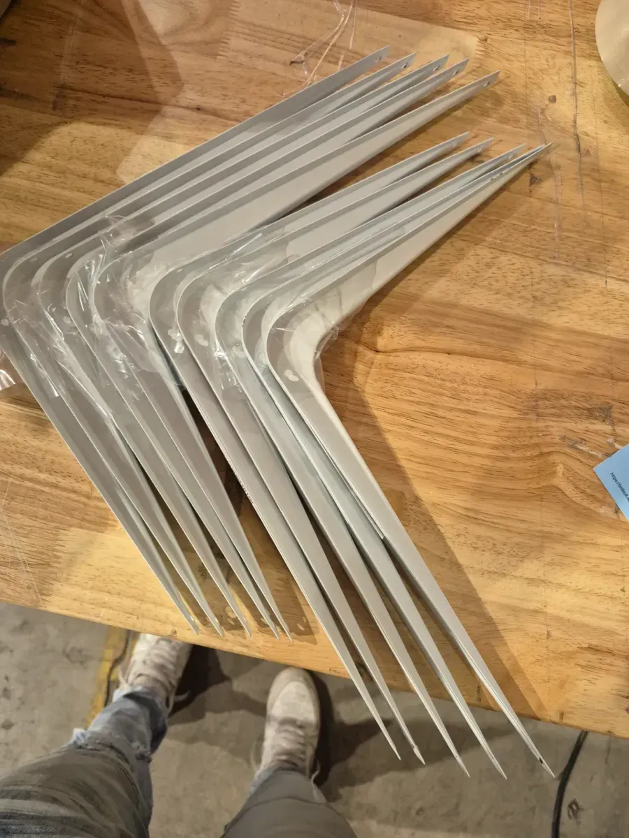 ***pack of 40***10 in. x 12 in. White Shelf Bracket - image 3