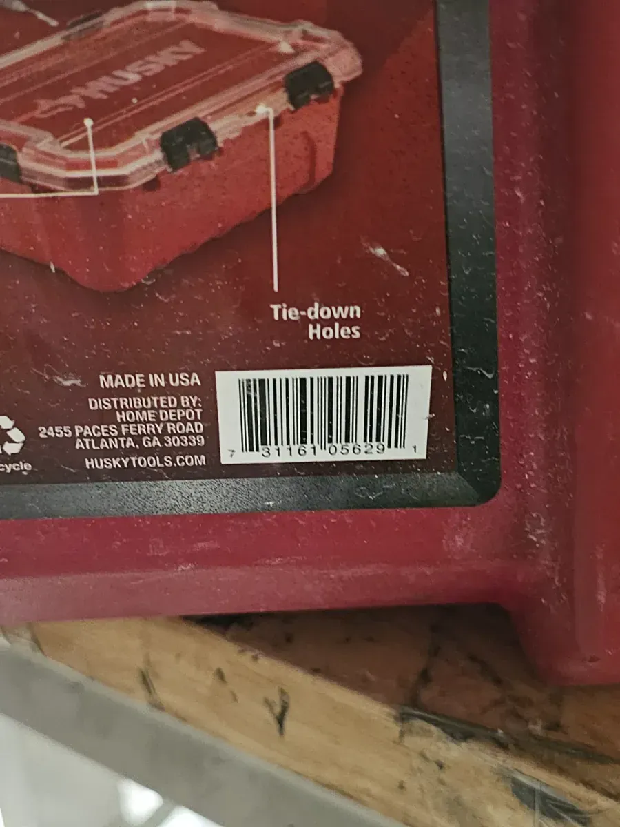 12-Gal. Professional Heavy Duty Waterproof Stackable Plastic Storage Container with Hinged Lid in Red - image 4