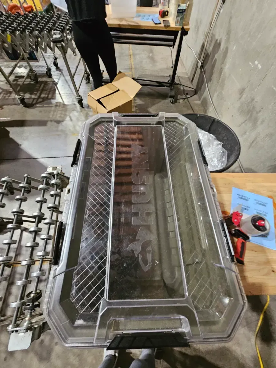 Hart Heavy-Duty Latching Storage Tote, Olive Green - image 4