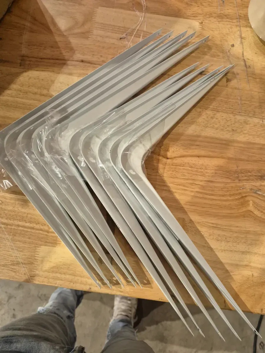 ***pack of 40***10 in. x 12 in. White Shelf Bracket - image 3