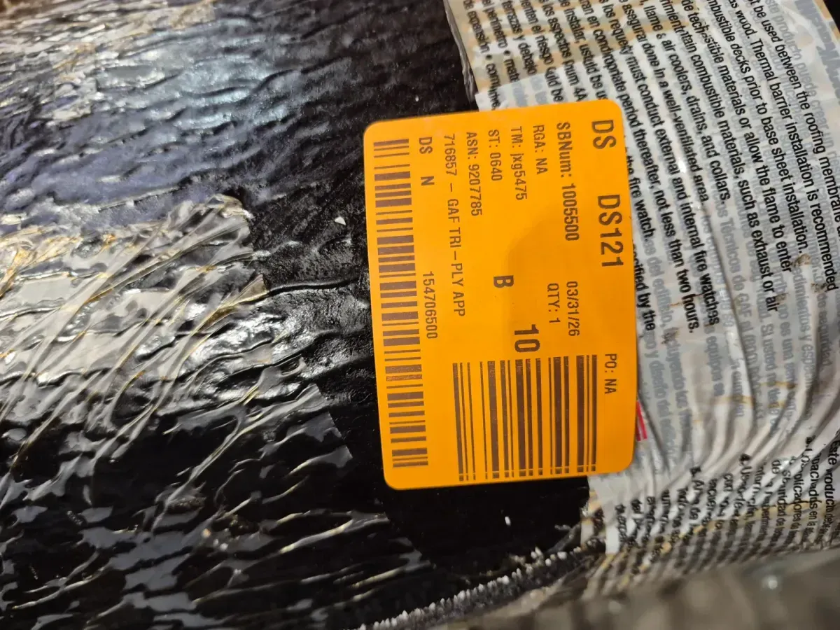 Tri-Ply APP Granular Cap Sheet 39.625 in. x 32.25 ft. (100 sq. ft. net) Membrane Roll for Low Slope Roofing in White - image 2