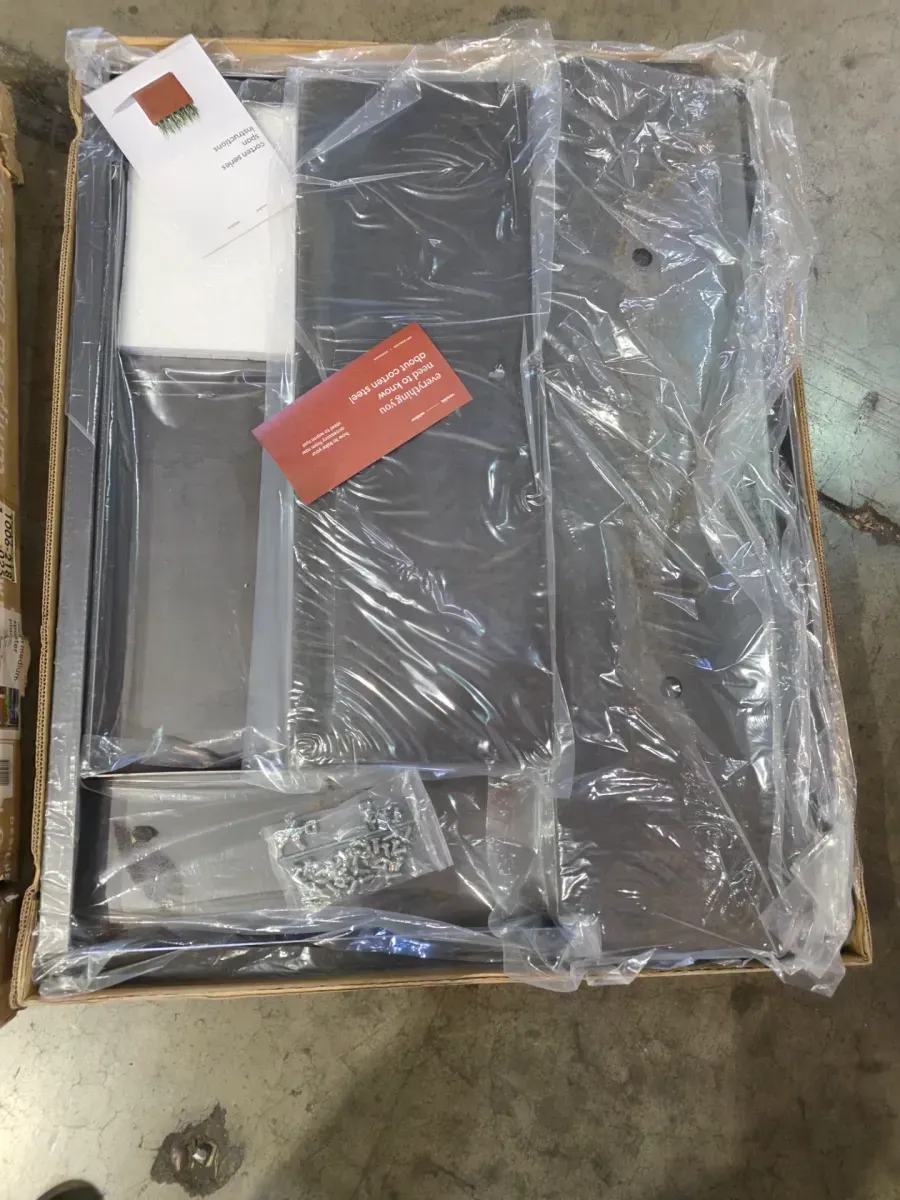 Corten Extra Large Rust Steel Metal Rectangular Planter with Drainage Holes (10 in. L x 38 in. W x 30 in. H) - image 2