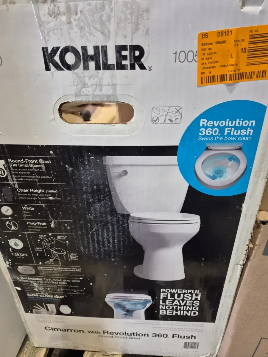 Purewash E580 Round Electric Bidet Seat and Cimarron 12 in. Toilet with Soft Close Seat Combo - image 3