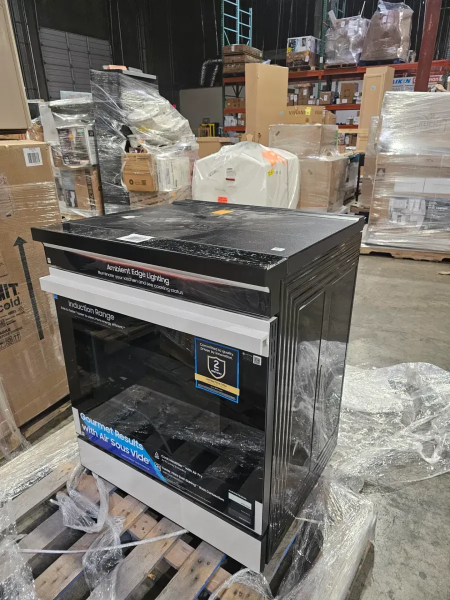 *** Reference photo *** Customer Reviews for Samsung Bespoke 30 in. 6.3 cu. ft. 4-Burner Element Smart Slide-In Induction Range in White Glass with Air Sous Vide - image 2