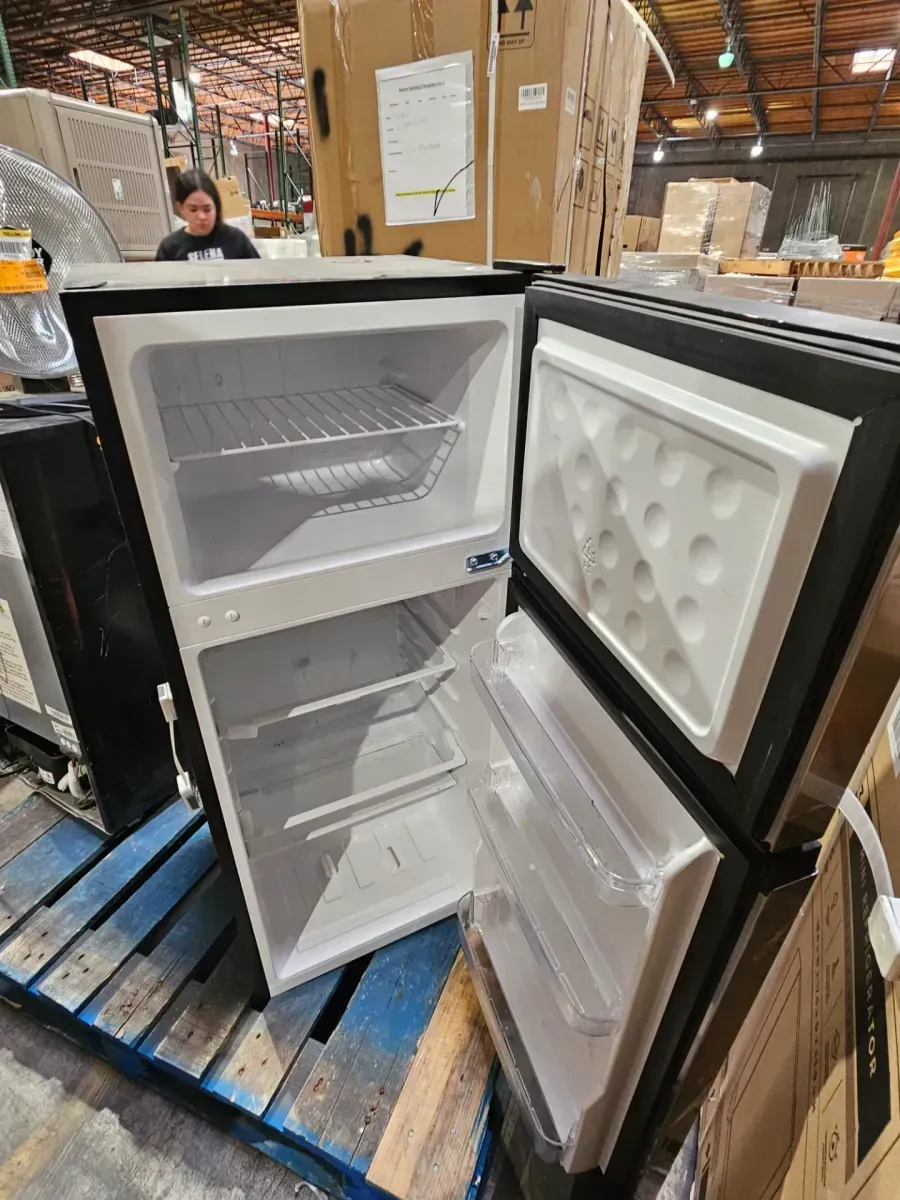 4.5 cu. ft. Mini Refrigerator in Stainless Look with Glass Shelves, Top Freezer, and Energy Efficiency - image 3