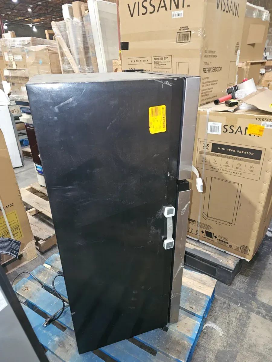 4.5 cu. ft. Mini Refrigerator in Stainless Look with Glass Shelves, Top Freezer, and Energy Efficiency - image 4