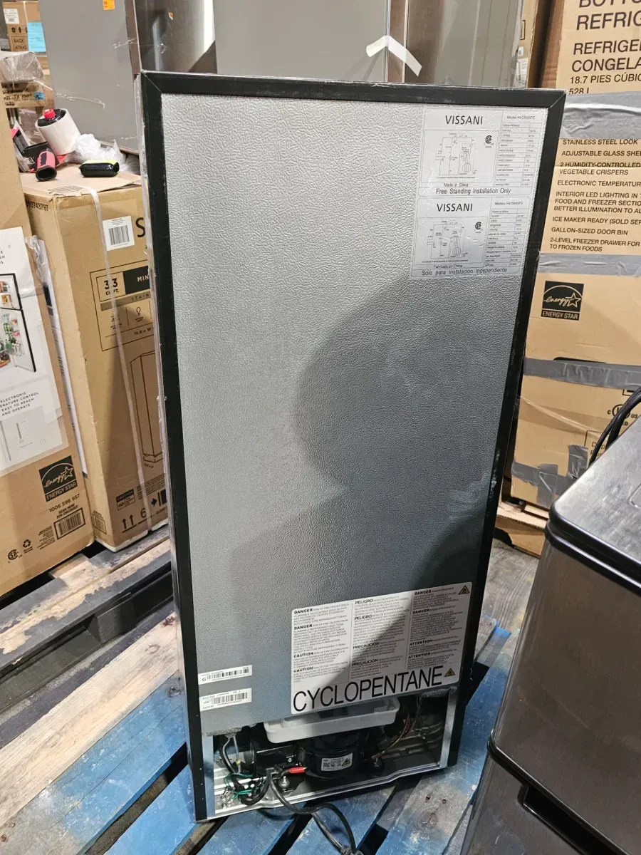 4.5 cu. ft. Mini Refrigerator in Stainless Look with Glass Shelves, Top Freezer, and Energy Efficiency - image 6