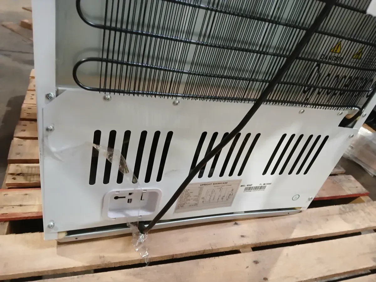 24.4 in. 13.8 cu. ft. Commercial Display Refrigerator Glass Door Merchandiser in White with LED Lighting and 2-Pulley - image 5