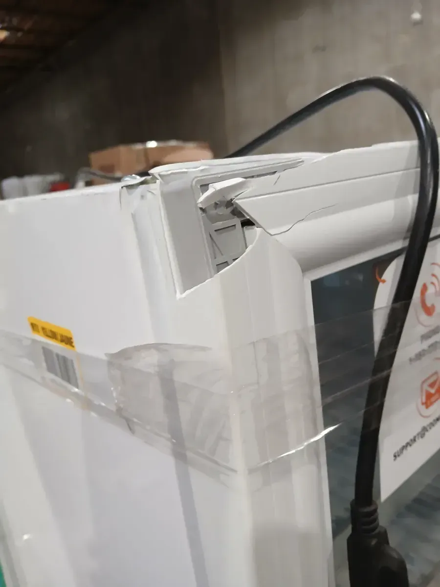 24.4 in. 13.8 cu. ft. Commercial Display Refrigerator Glass Door Merchandiser in White with LED Lighting and 2-Pulley - image 6