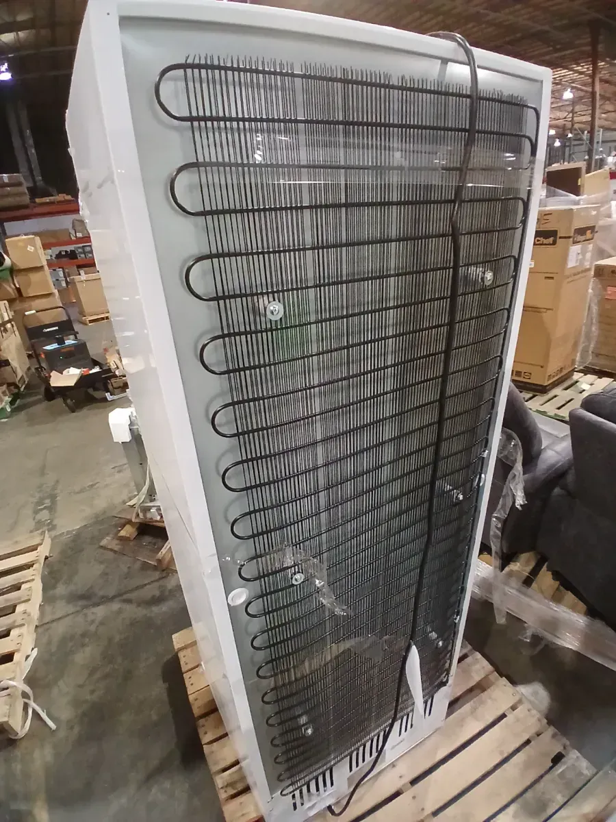 24.4 in. 13.8 cu. ft. Commercial Display Refrigerator Glass Door Merchandiser in White with LED Lighting and 2-Pulley - image 4