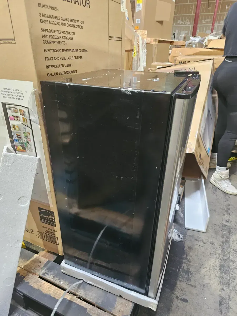 3.3 cu. ft. Mini Refrigerator in Stainless Look with 7-Door Racks and Energy Efficiency - image 4