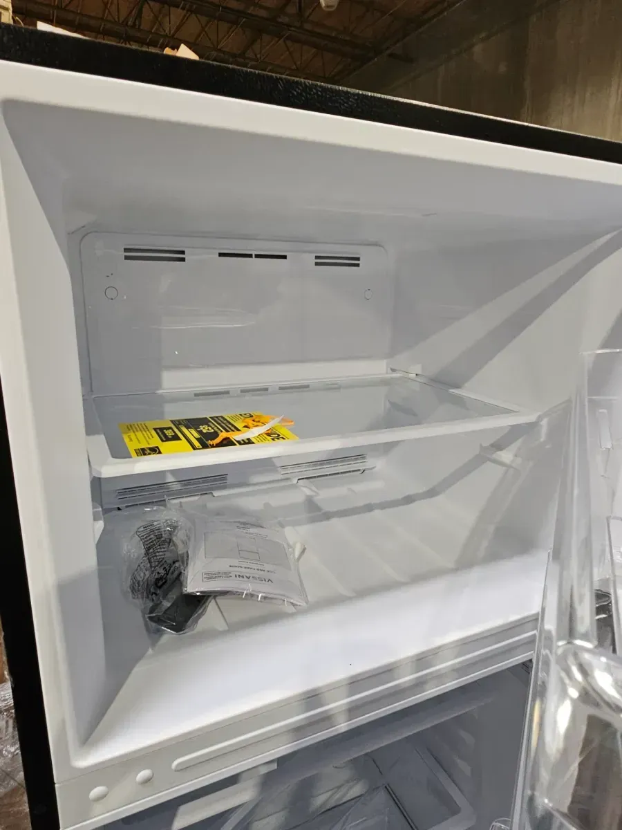 Vissani 18.1 cu. ft. Top Freezer Refrigerator in Fingerprint Resistant Stainless Steel Look, Garage Ready - image 7