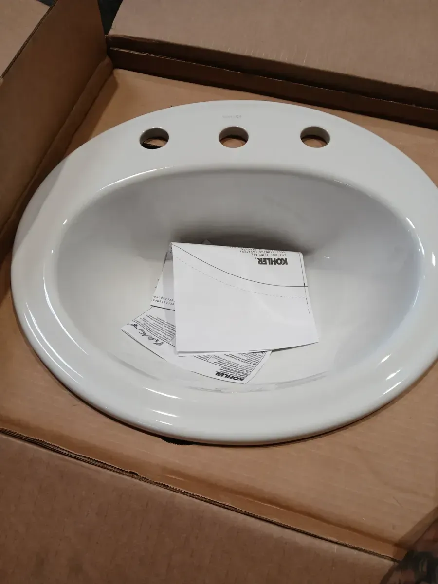 Pennington 20.3 in. x 17.5 in. Drop-In Bathroom Sink in White Vitreous China - image 3