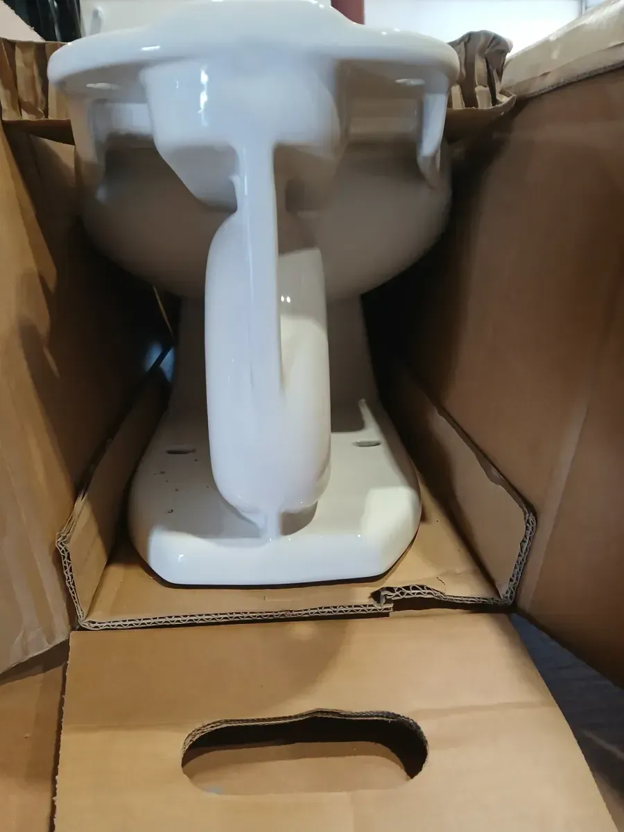 Baby Devoro 1.28 GPF Round Front Toilet Bowl Only in White - image 6