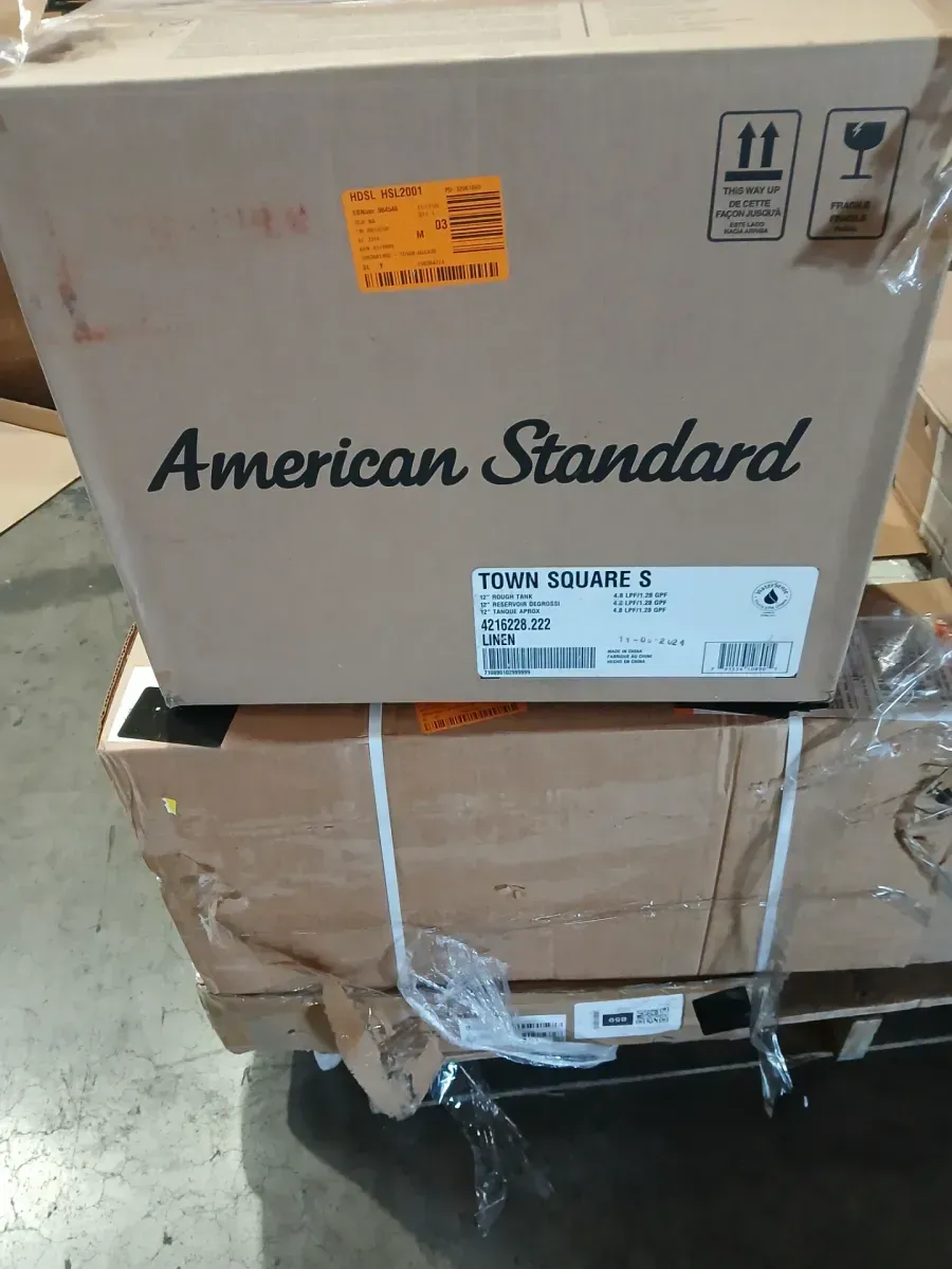 Town Square S 1.28 GPF Single Flush Toilet Tank Only in Linen - image 2