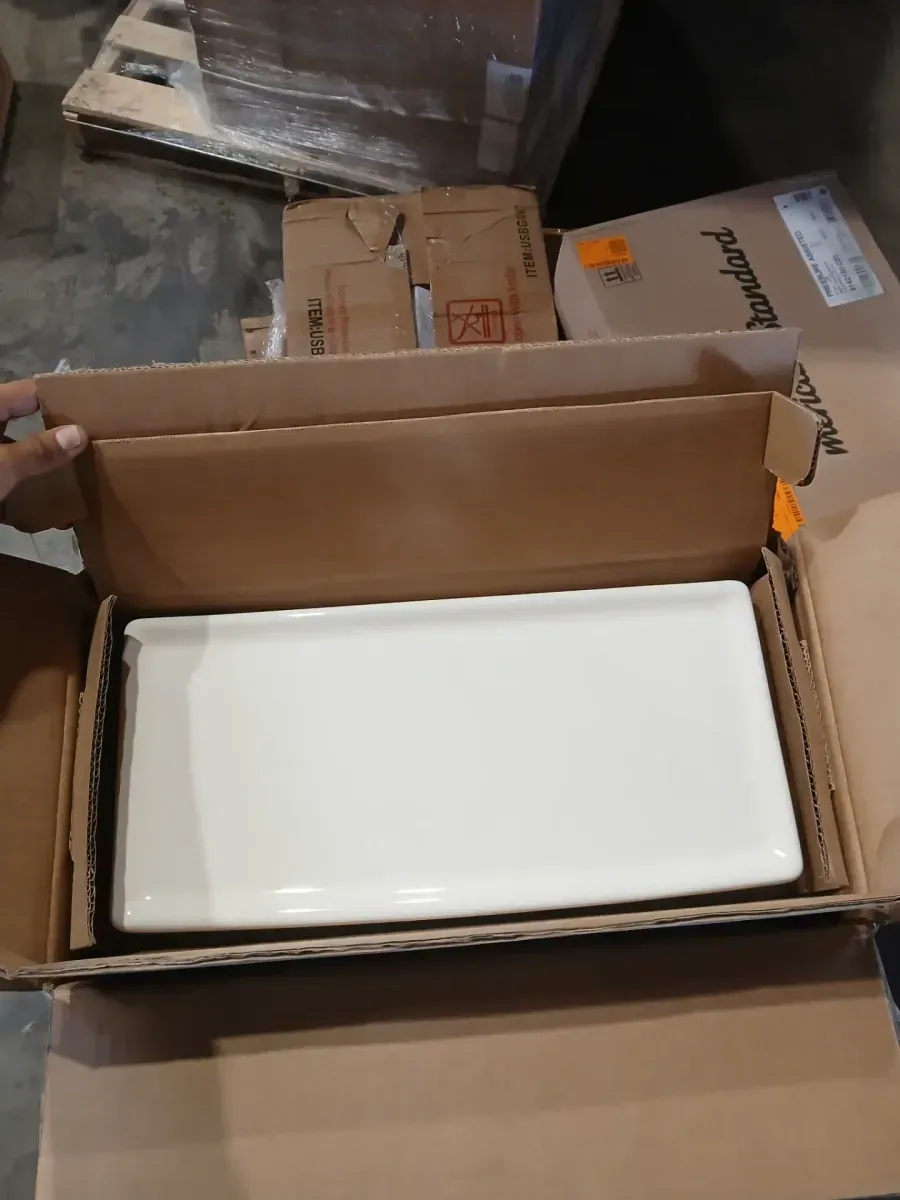 Town Square S 1.28 GPF Single Flush Toilet Tank Only in Linen - image 3