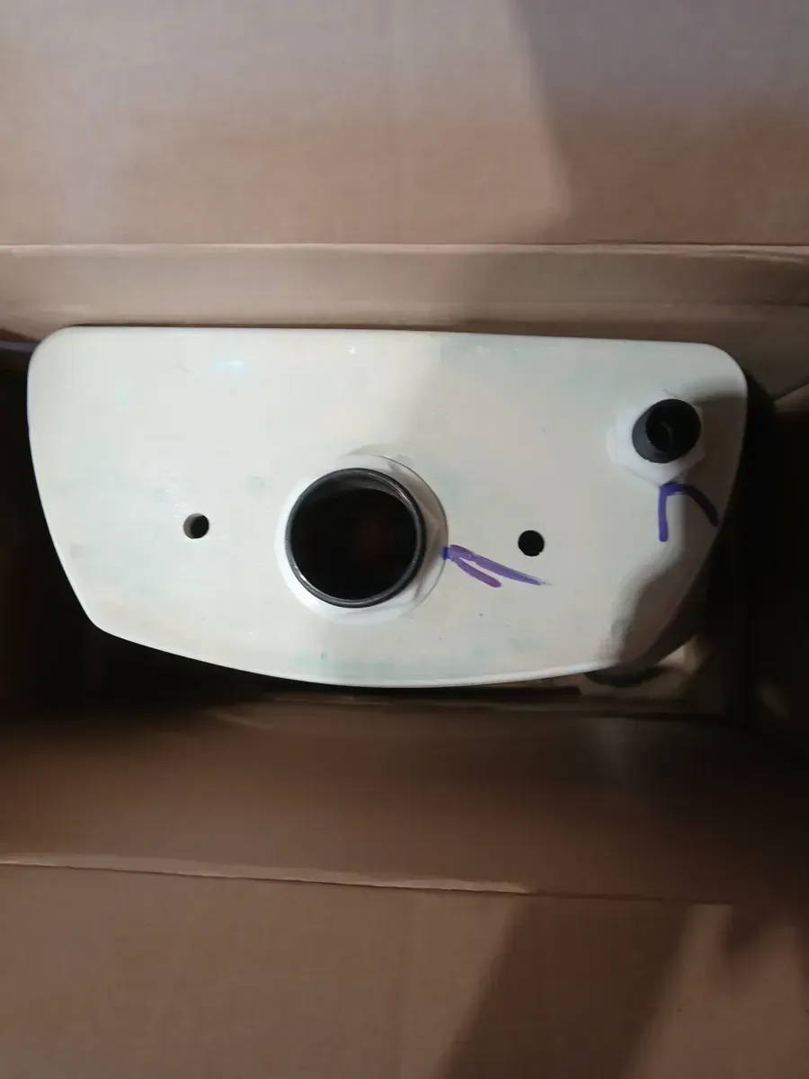 Baby Devoro 1.28 GPF Single Flush Toilet Tank Only in White - image 4