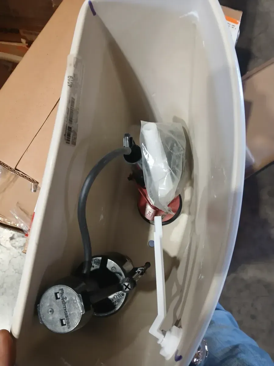 Baby Devoro 1.28 GPF Single Flush Toilet Tank Only in White - image 6