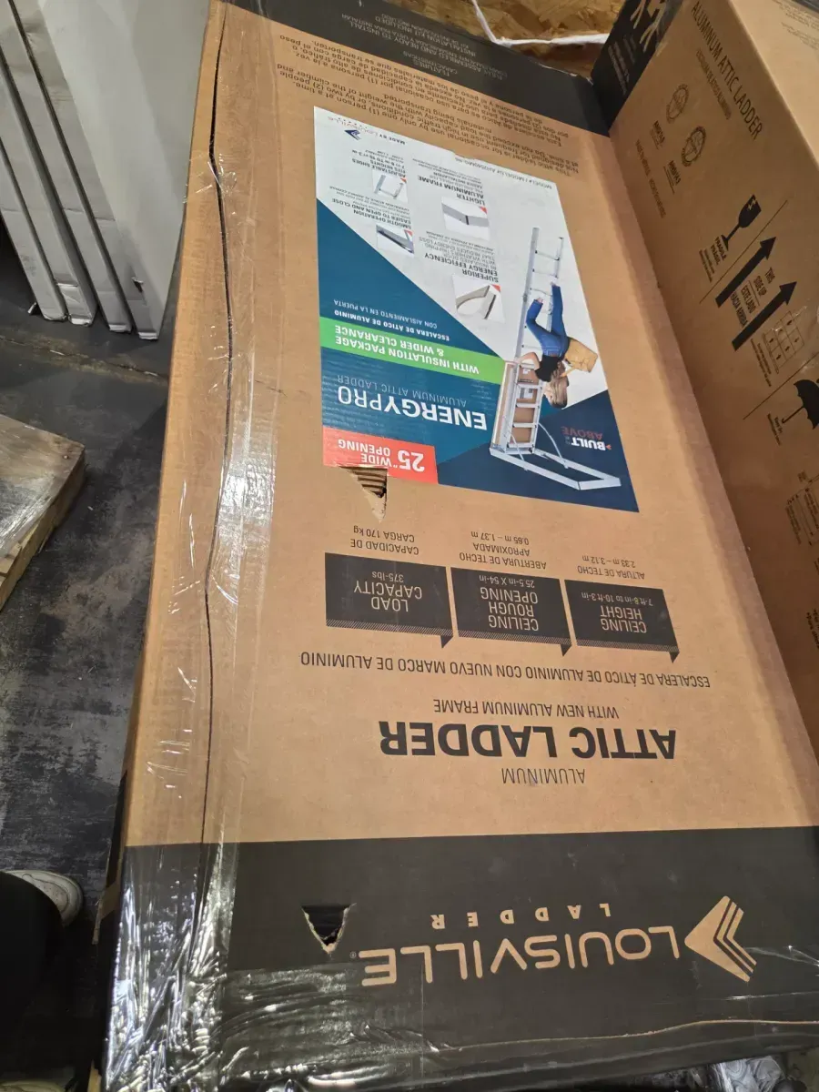 Energy Efficient 7 ft. 8 in. to 10 ft. 3 in., 25.5 in. x 54 in. Insulated Aluminum Attic Ladder, 375 lbs. Load Capacity - image 4