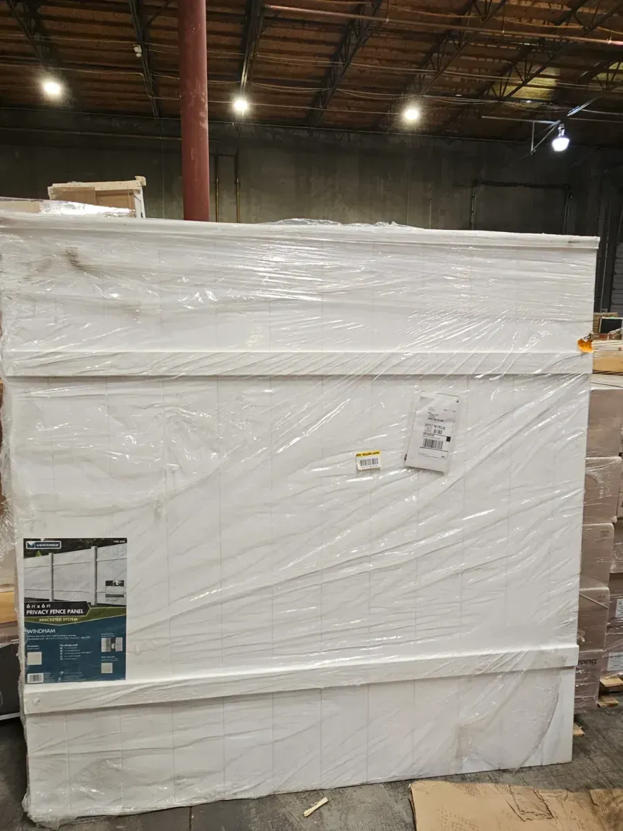 6 ft. H x 6 ft. W White Windham Vinyl Fence Panel - image 3