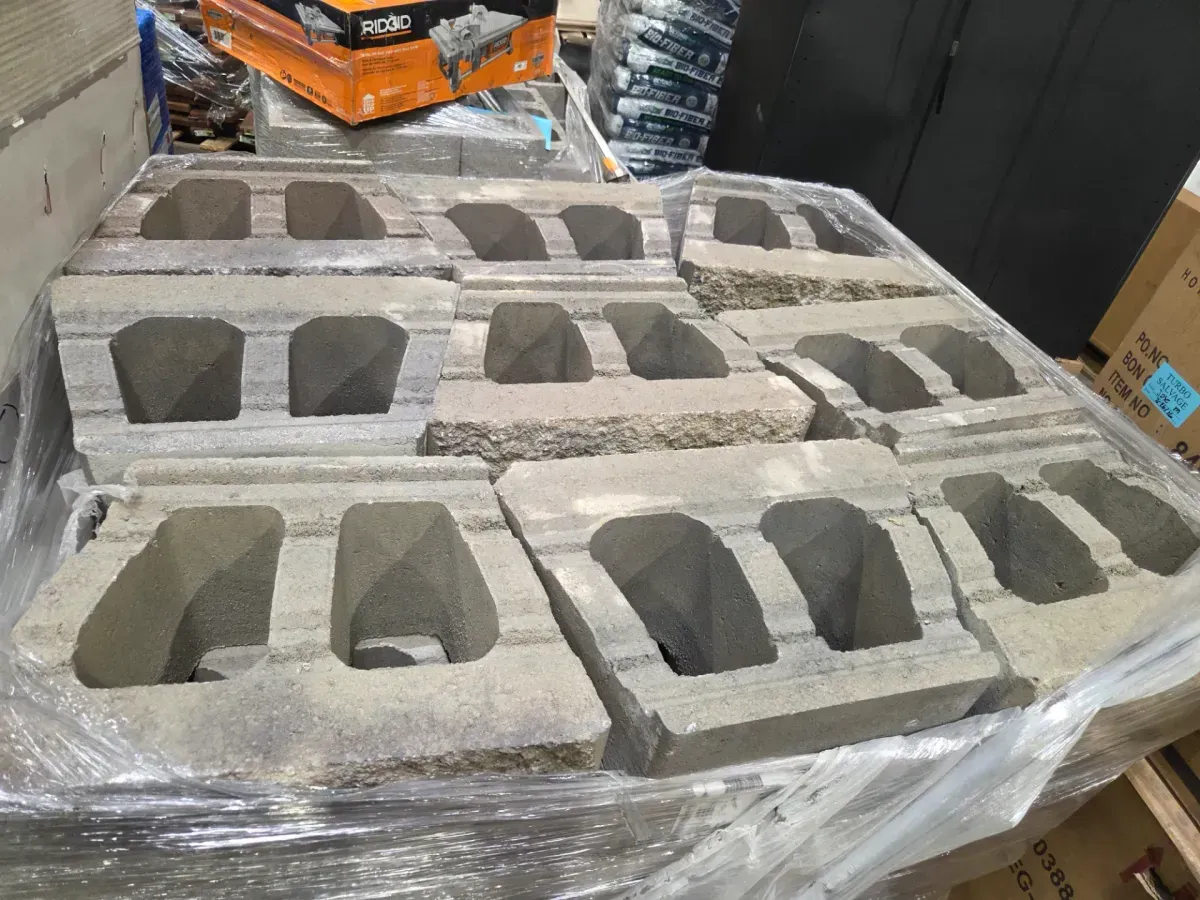 Regal Stone Pro 18 in. W x 12 in. L x 8 in. H Rock Face Pewter Blend Concrete Wall Block (36-Pieces/36 Face Ft/Plt) - image 2